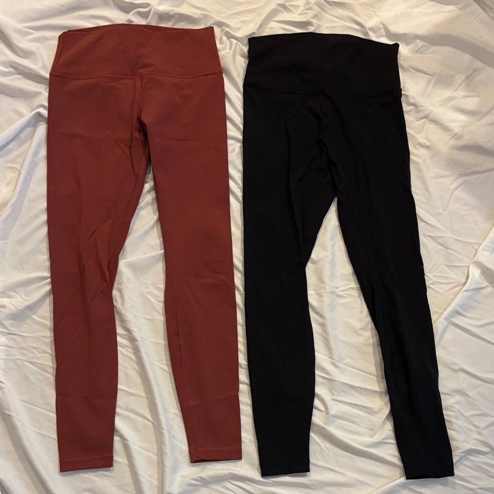 lululemon athletica Pair of Wunder Under High Rise Leggings - Size 8